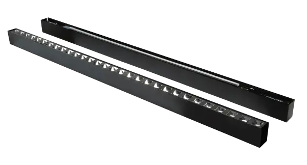 HORIZON 25W 4000K UGR<19 Linear Light 1410mm Matte Black DALI Dimmable