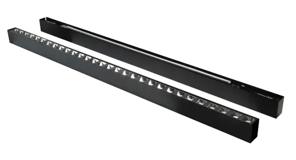 HORIZON 25W 4000K UGR<19 linear light 1410mm Matte Black Dali Dimmable