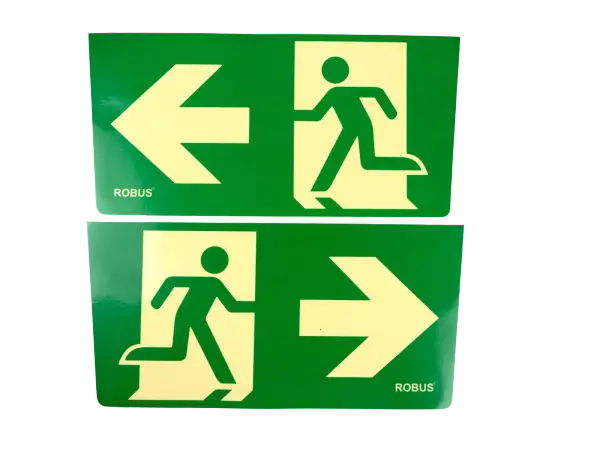 1pc Left and 1pc Right Running Man Legend Stickers For R8MLEDDE