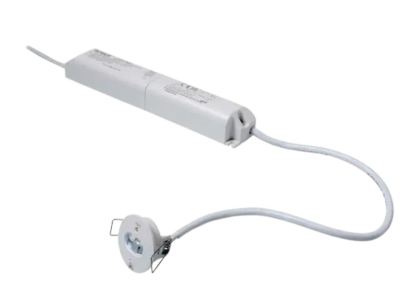 DESMOND Downlight LED de Secours 1.5W Non Maintenu 40 mm Batterie LiFePO4 Corridor blanc