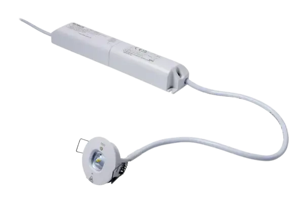 DESMOND 1.5W Downlight LED Secours Non Maintenu 40 mm Batterie LiFePO4 Ouverte blanc
