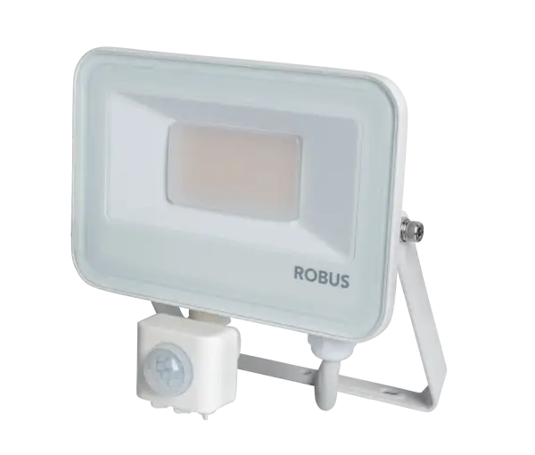 SELEST PLUS 10W/20W Floodlight With PIR IP65 CCT3 White c/w 1m Flex